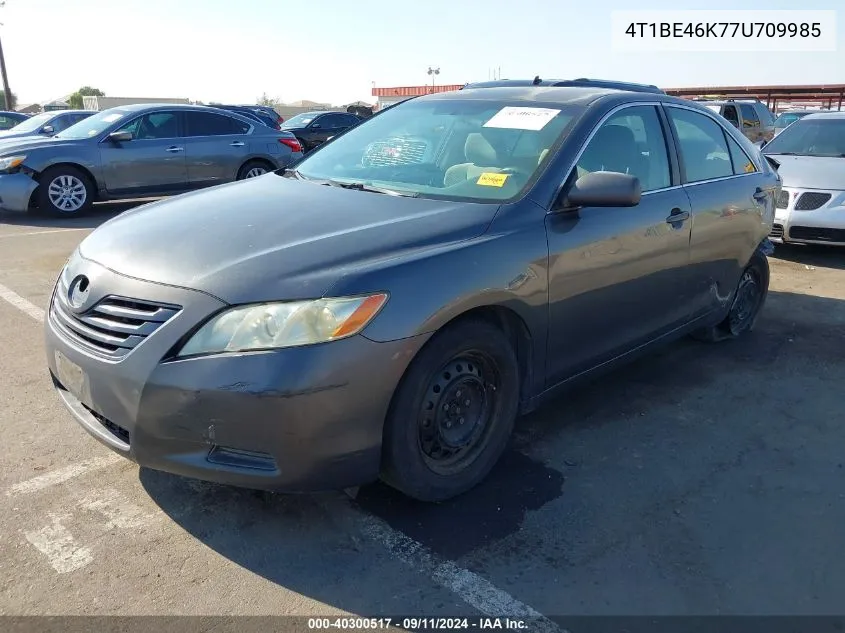 2007 Toyota Camry Le VIN: 4T1BE46K77U709985 Lot: 40300517