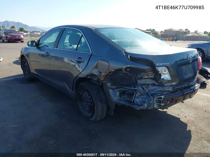 2007 Toyota Camry Le VIN: 4T1BE46K77U709985 Lot: 40300517