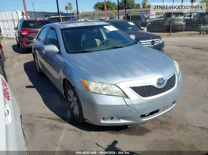 2007 Toyota Camry Xle VIN: JTNBE46KX73019914 Lot: 40301459