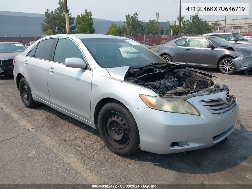 2007 Toyota Camry Le VIN: 4T1BE46KX7U646719 Lot: 40302472