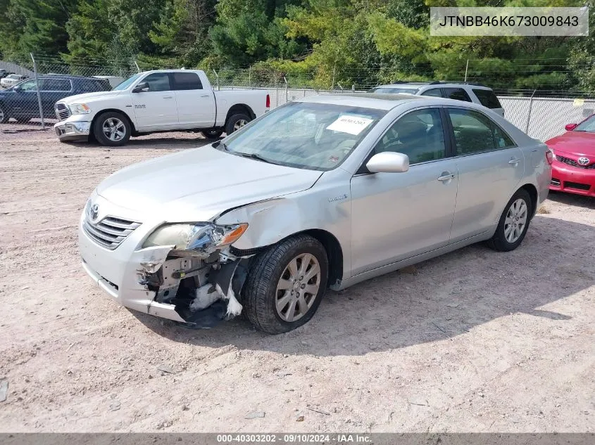 2007 Toyota Camry Hybrid VIN: JTNBB46K673009843 Lot: 40303202