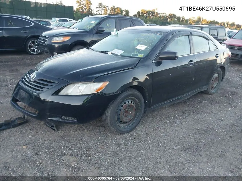 4T1BE46K27U550695 2007 Toyota Camry Le