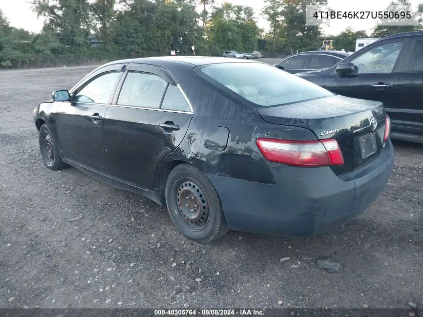 2007 Toyota Camry Le VIN: 4T1BE46K27U550695 Lot: 40305764