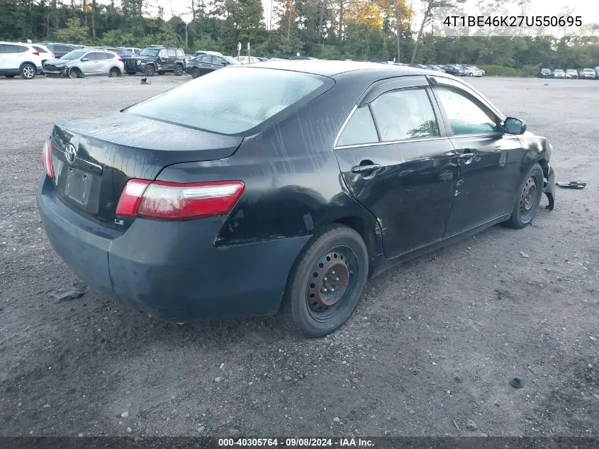 2007 Toyota Camry Le VIN: 4T1BE46K27U550695 Lot: 40305764