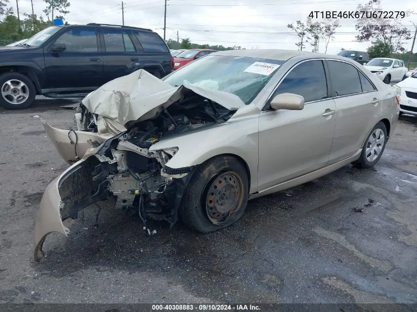 2007 Toyota Camry Ce VIN: 4T1BE46K67U672279 Lot: 40308883