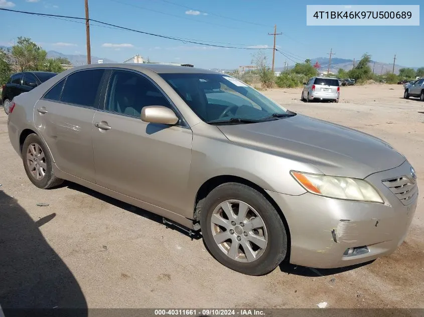 2007 Toyota Camry Le/Xle/Se VIN: 4T1BK46K97U500689 Lot: 40311661