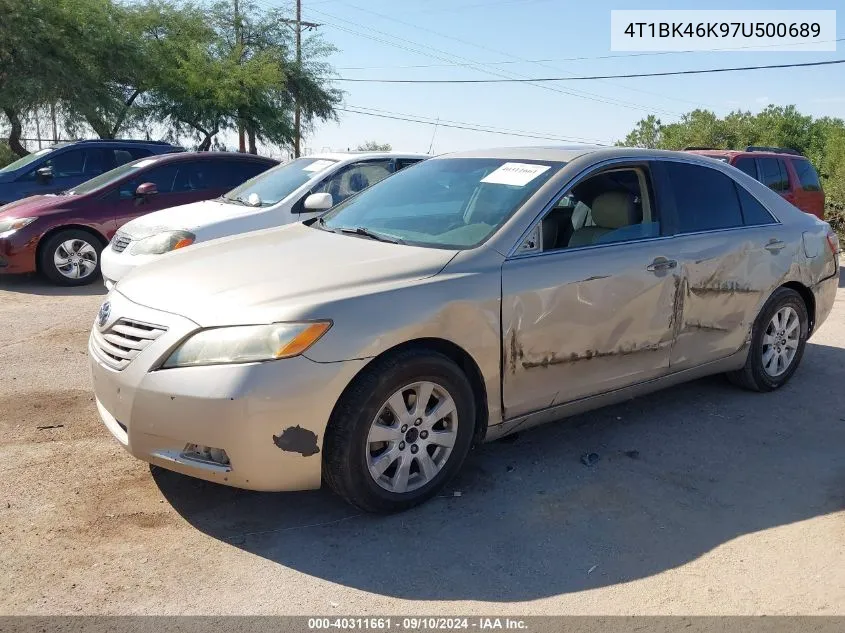 2007 Toyota Camry Le/Xle/Se VIN: 4T1BK46K97U500689 Lot: 40311661