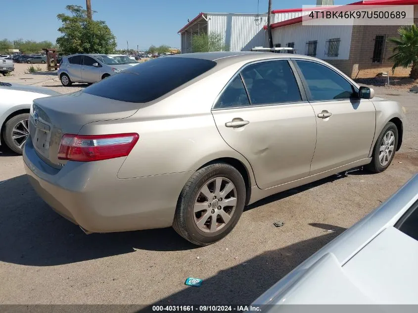 2007 Toyota Camry Le/Xle/Se VIN: 4T1BK46K97U500689 Lot: 40311661