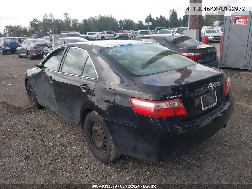 4T1BE46KX7U122972 2007 Toyota Camry Le