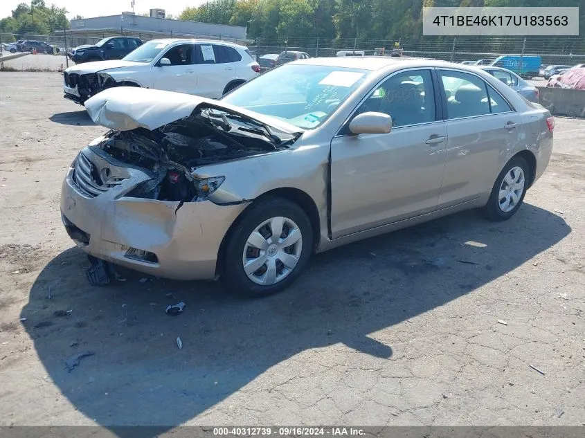 4T1BE46K17U183563 2007 Toyota Camry Le