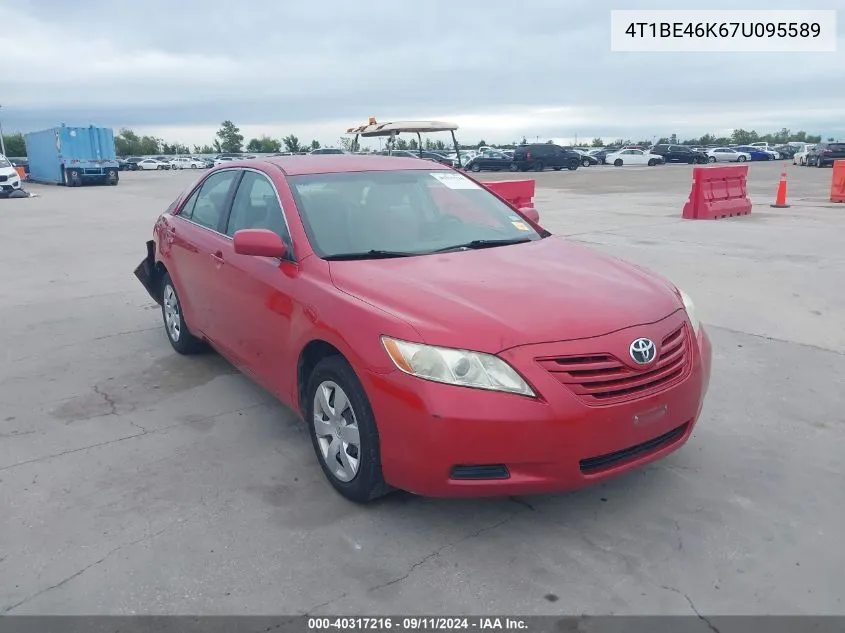 2007 Toyota Camry Le VIN: 4T1BE46K67U095589 Lot: 40317216