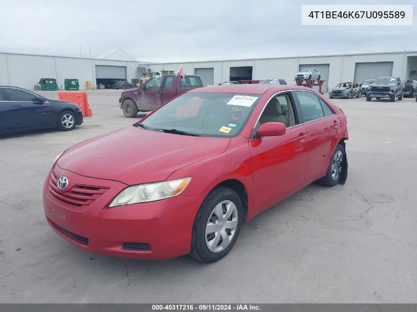 4T1BE46K67U095589 2007 Toyota Camry Le