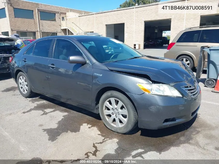 4T1BB46K87U008591 2007 Toyota Camry Hybrid