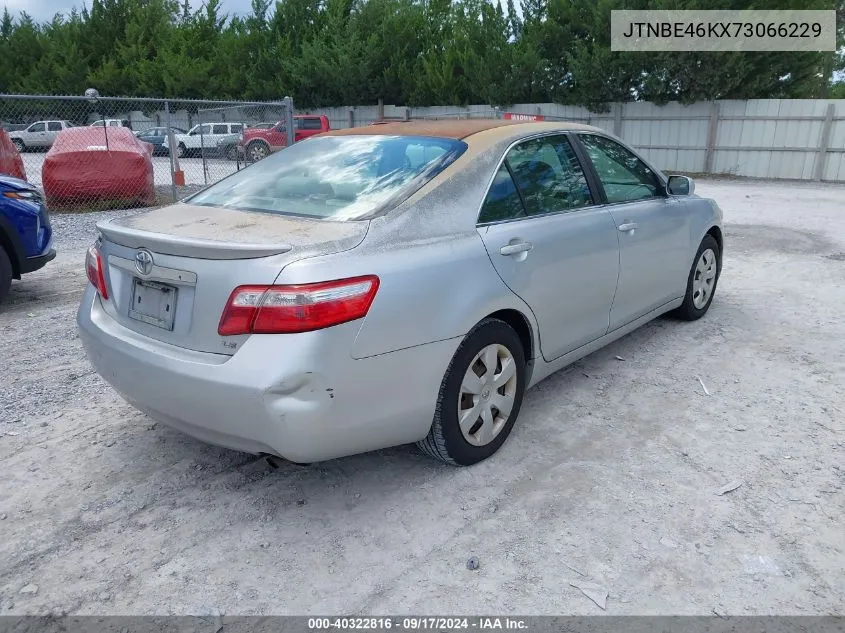 2007 Toyota Camry Le VIN: JTNBE46KX73066229 Lot: 40322816