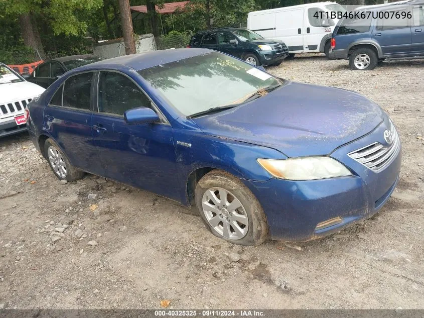 2007 Toyota Camry Hybrid VIN: 4T1BB46K67U007696 Lot: 40325325