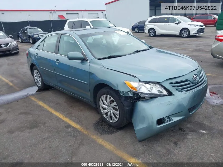 4T1BE46K97U542822 2007 Toyota Camry Le