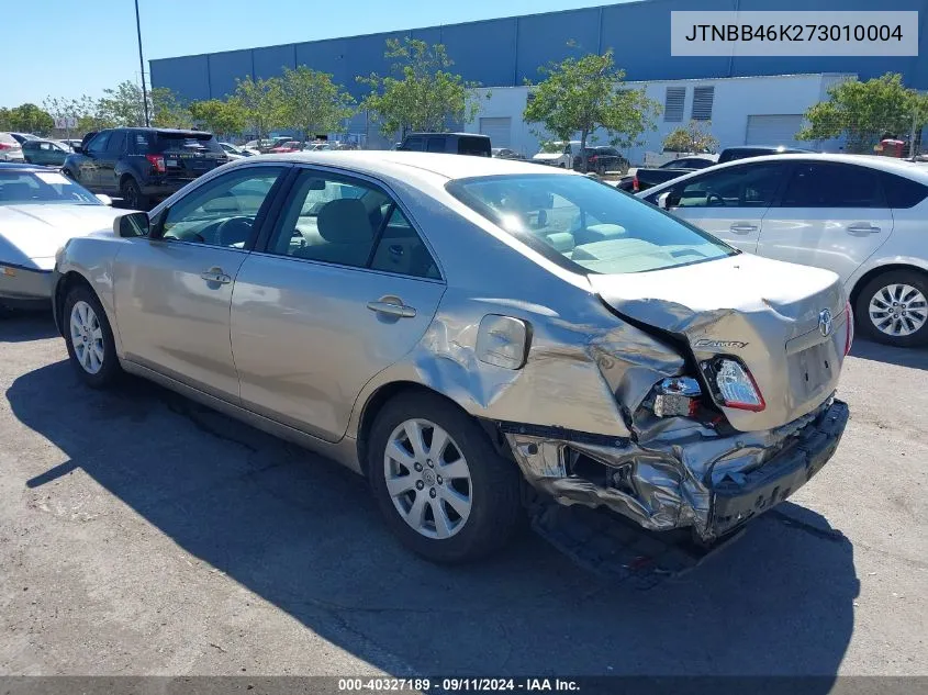 2007 Toyota Camry Hybrid VIN: JTNBB46K273010004 Lot: 40327189