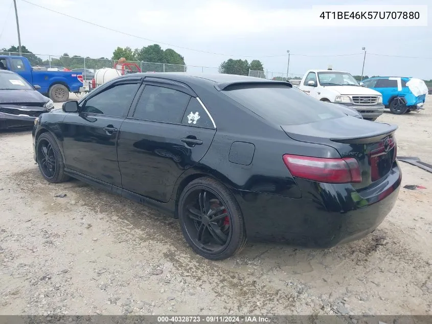 4T1BE46K57U707880 2007 Toyota Camry Se