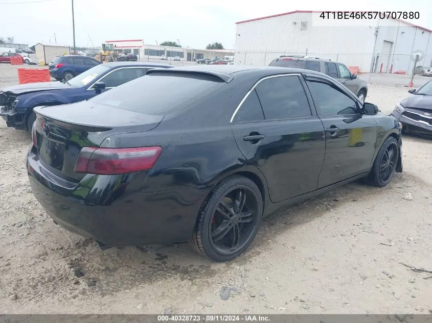 4T1BE46K57U707880 2007 Toyota Camry Se