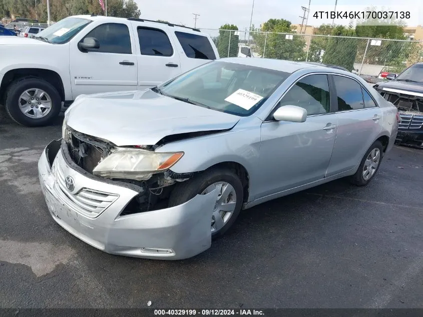 4T1BK46K170037138 2007 Toyota Camry Le/Xle/Se