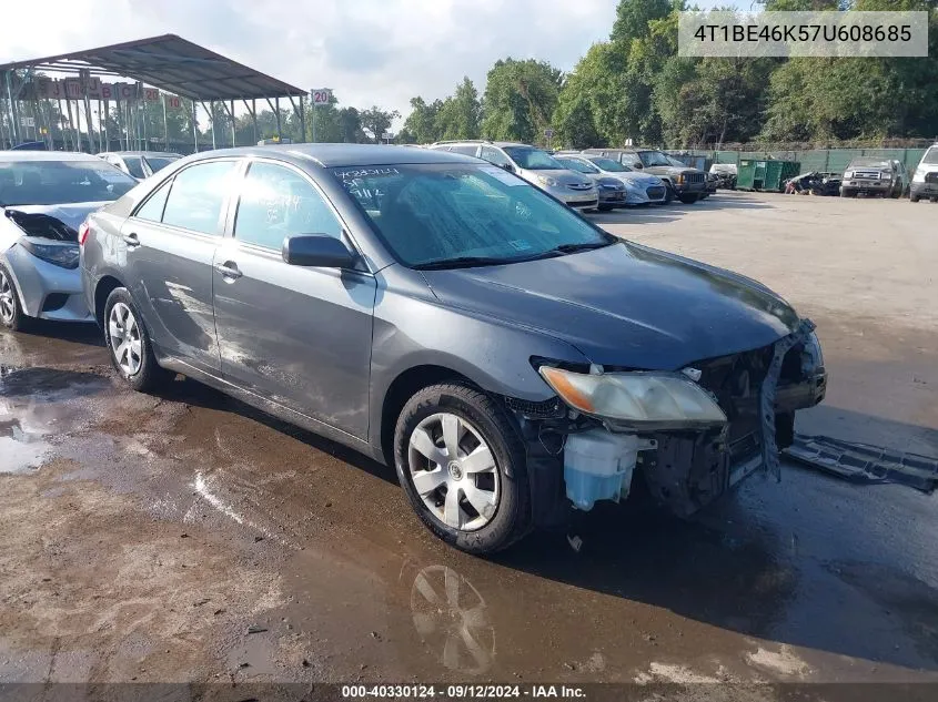 2007 Toyota Camry Le VIN: 4T1BE46K57U608685 Lot: 40330124