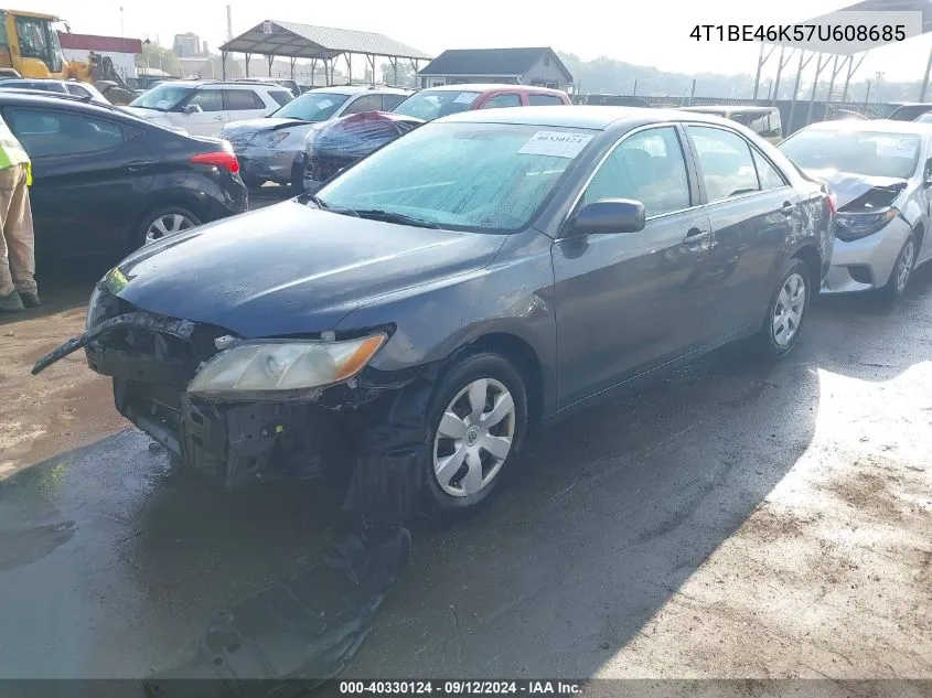 2007 Toyota Camry Le VIN: 4T1BE46K57U608685 Lot: 40330124