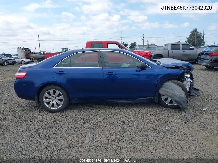 2007 Toyota Camry Ce VIN: JTNBE46K773042020 Lot: 40334670