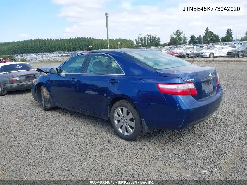 2007 Toyota Camry Ce VIN: JTNBE46K773042020 Lot: 40334670