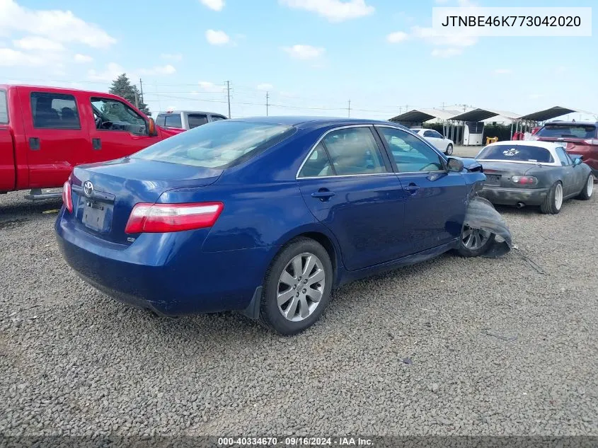 2007 Toyota Camry Ce VIN: JTNBE46K773042020 Lot: 40334670