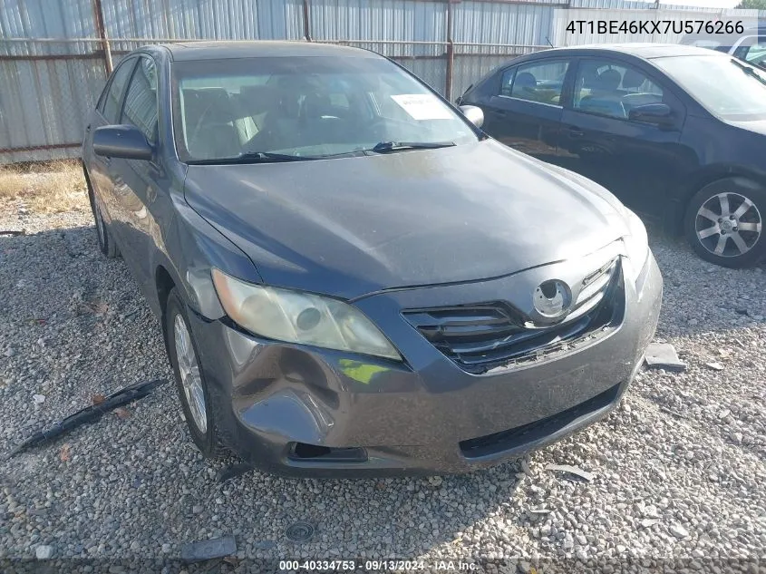 2007 Toyota Camry Ce/Le/Xle/Se VIN: 4T1BE46KX7U576266 Lot: 40334753