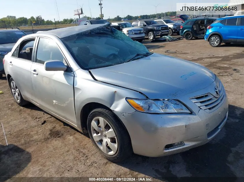 JTNBE46K773068648 2007 Toyota Camry Le