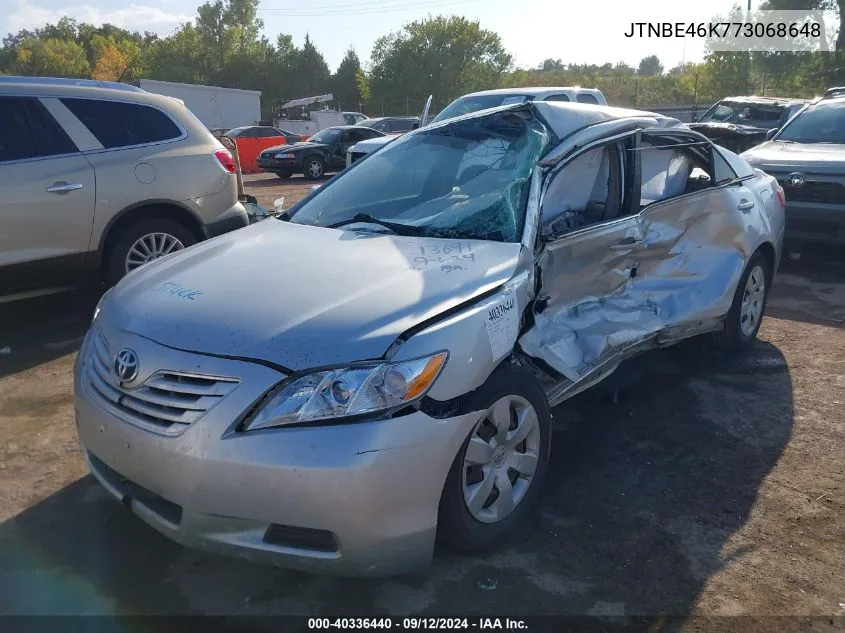 2007 Toyota Camry Le VIN: JTNBE46K773068648 Lot: 40336440