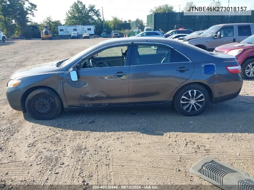 JTNBE46K273018157 2007 Toyota Camry Ce/Le/Xle/Se