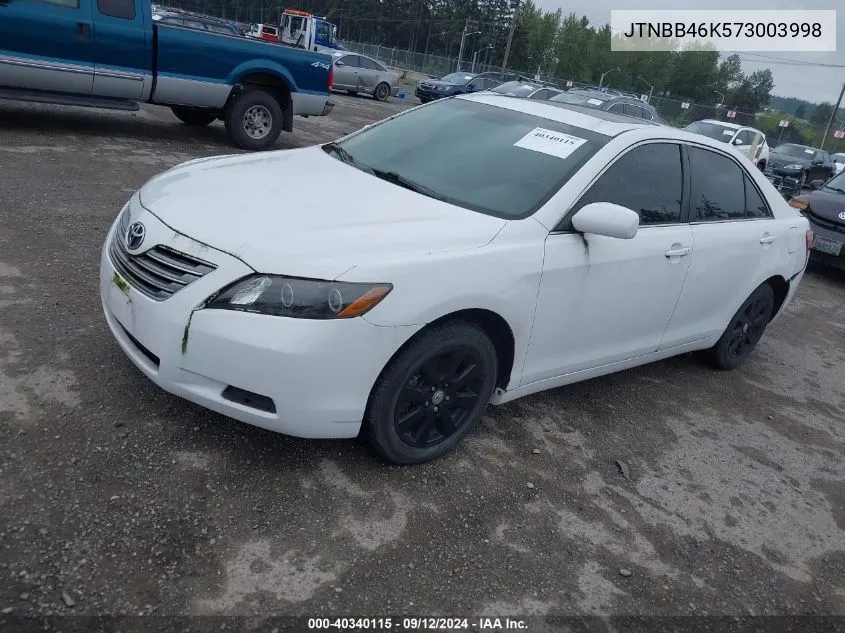 JTNBB46K573003998 2007 Toyota Camry Hybrid Hybrid