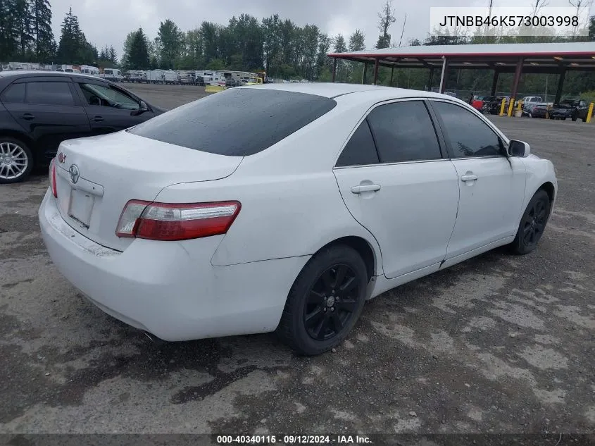 JTNBB46K573003998 2007 Toyota Camry Hybrid Hybrid