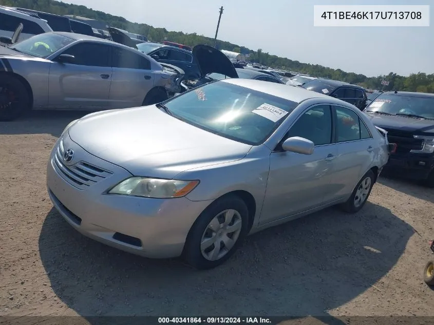 2007 Toyota Camry Le VIN: 4T1BE46K17U713708 Lot: 40341864