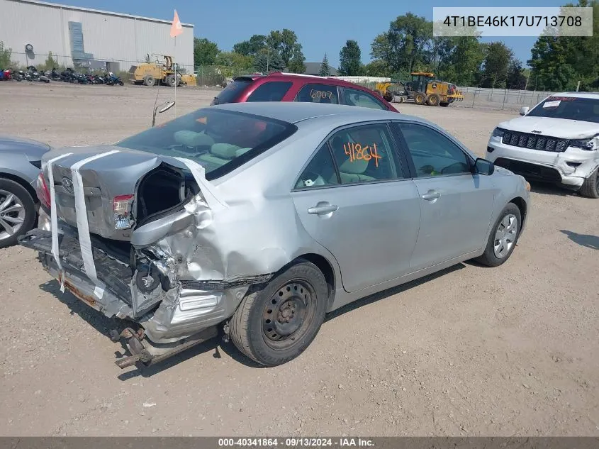 2007 Toyota Camry Le VIN: 4T1BE46K17U713708 Lot: 40341864