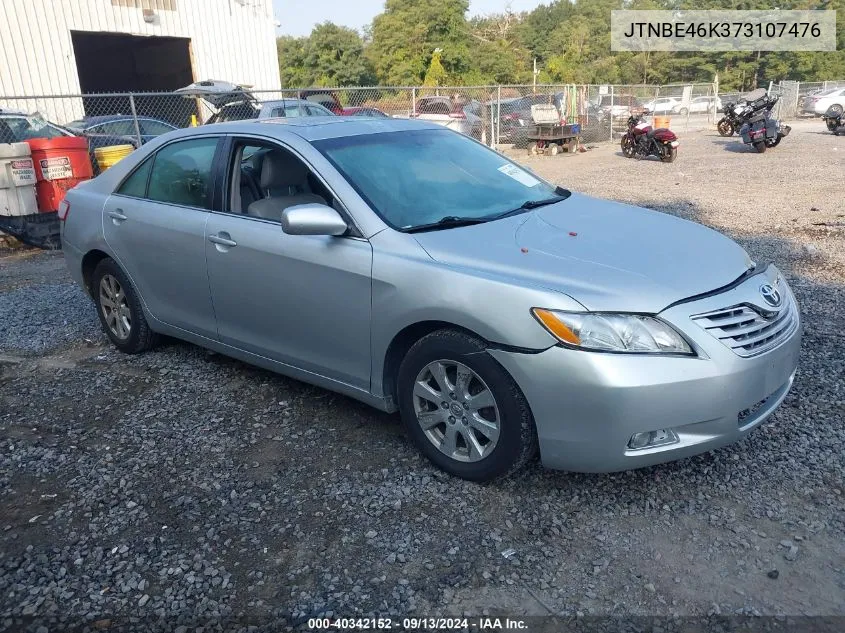 2007 Toyota Camry Ce/Le/Xle/Se VIN: JTNBE46K373107476 Lot: 40342152