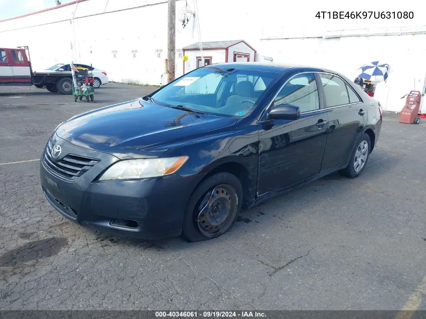 2007 Toyota Camry Le VIN: 4T1BE46K97U631080 Lot: 40346061