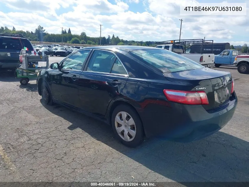 2007 Toyota Camry Le VIN: 4T1BE46K97U631080 Lot: 40346061