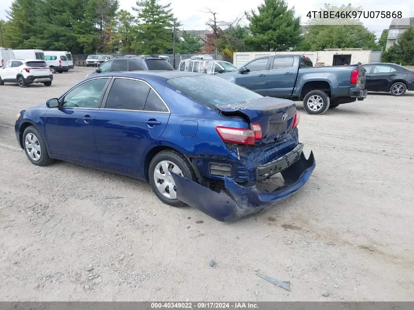 2007 Toyota Camry Le VIN: 4T1BE46K97U075868 Lot: 40349022