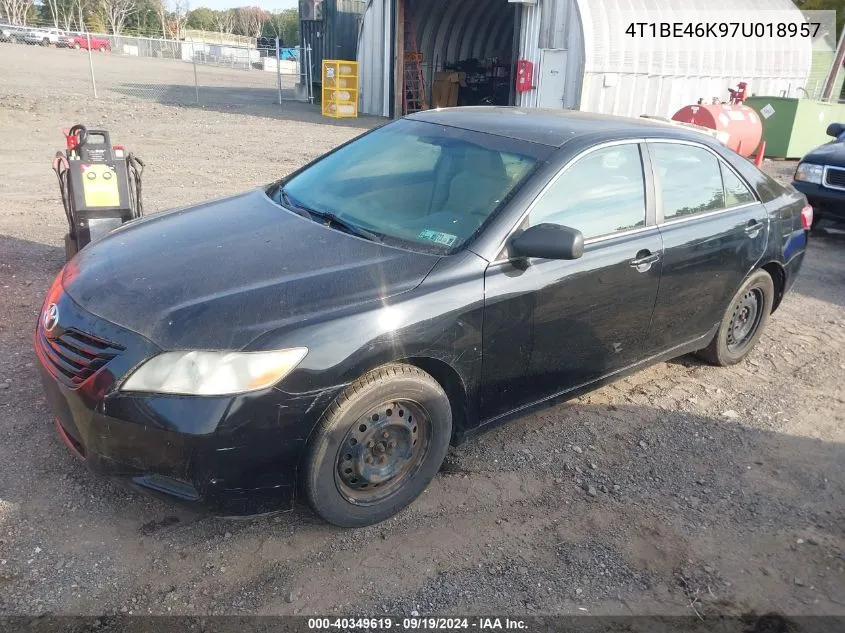 2007 Toyota Camry Le VIN: 4T1BE46K97U018957 Lot: 40349619