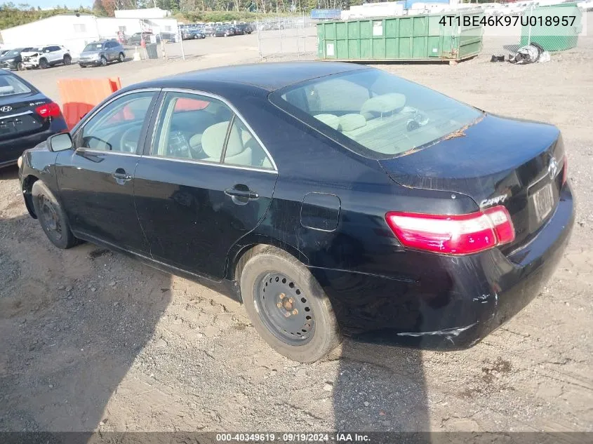 2007 Toyota Camry Le VIN: 4T1BE46K97U018957 Lot: 40349619