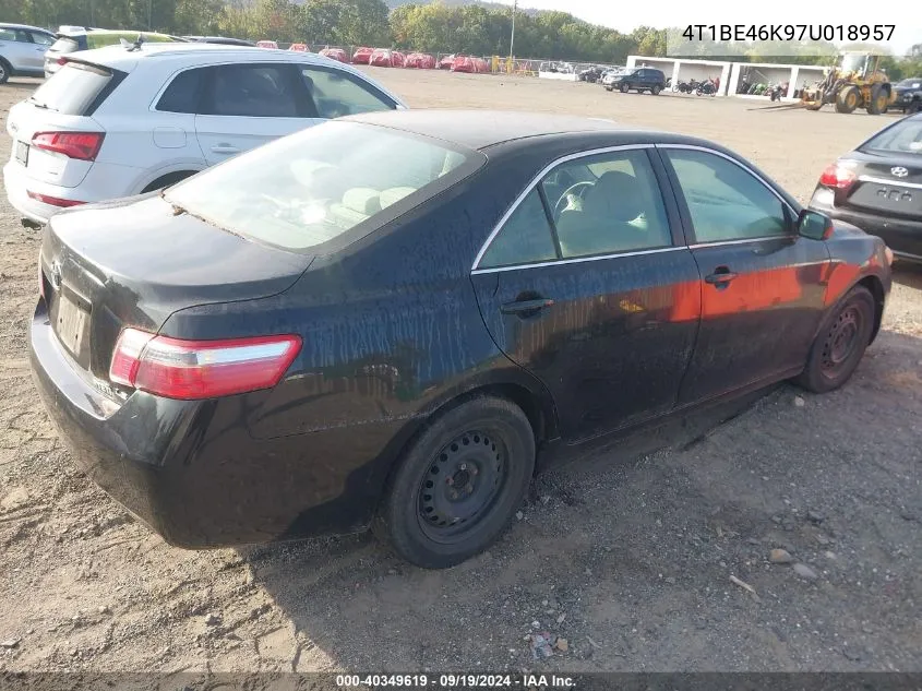 2007 Toyota Camry Le VIN: 4T1BE46K97U018957 Lot: 40349619