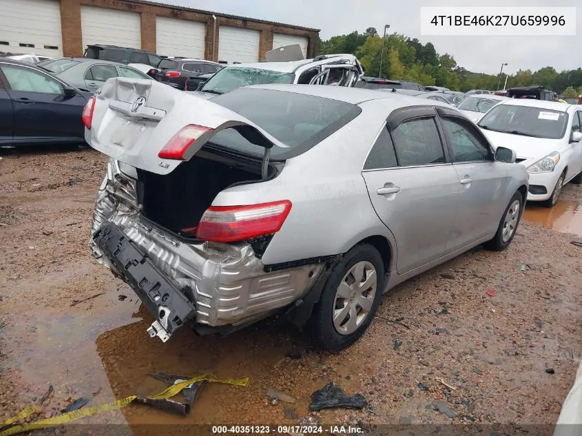 2007 Toyota Camry Ce/Le/Xle/Se VIN: 4T1BE46K27U659996 Lot: 40351323