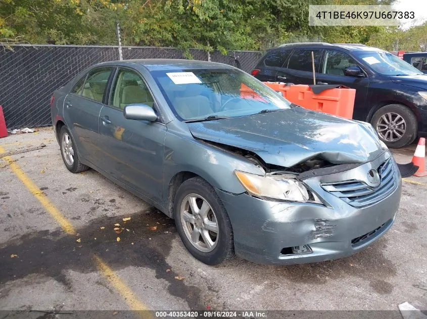 2007 Toyota Camry Le VIN: 4T1BE46K97U667383 Lot: 40353420