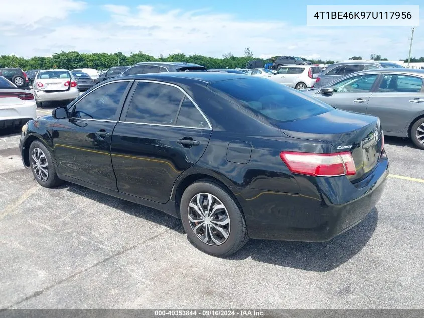 2007 Toyota Camry Ce/Le/Xle/Se VIN: 4T1BE46K97U117956 Lot: 40353844