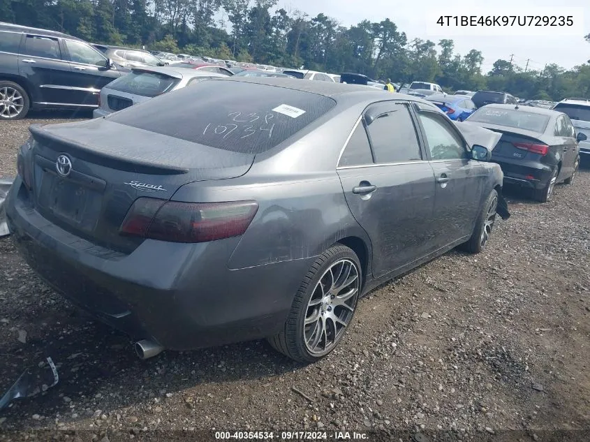 2007 Toyota Camry Ce/Le/Se/Xle VIN: 4T1BE46K97U729235 Lot: 40354534