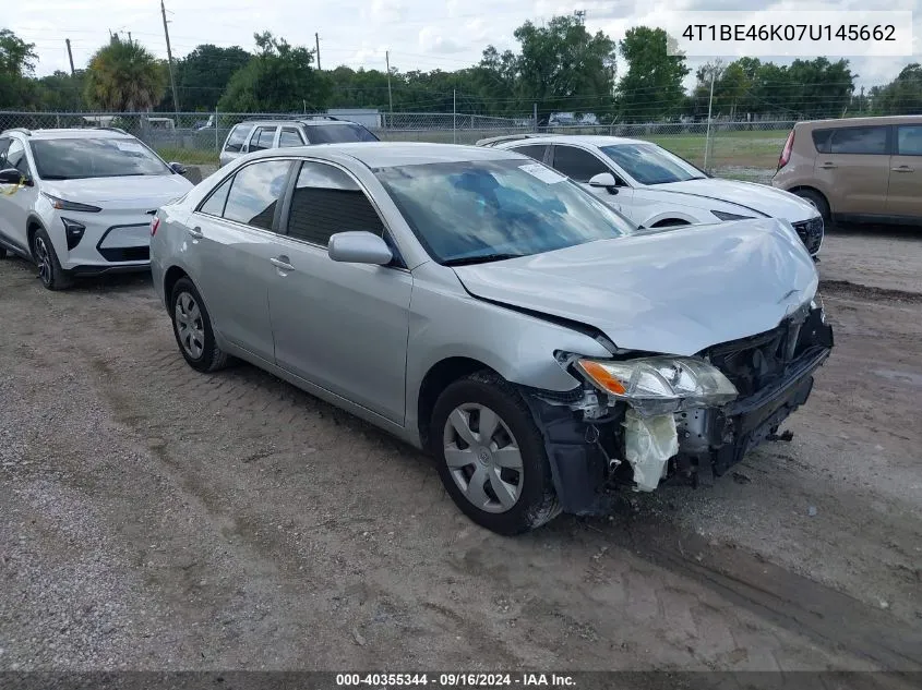 4T1BE46K07U145662 2007 Toyota Camry Le