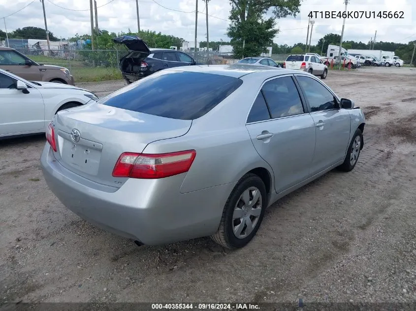 4T1BE46K07U145662 2007 Toyota Camry Le